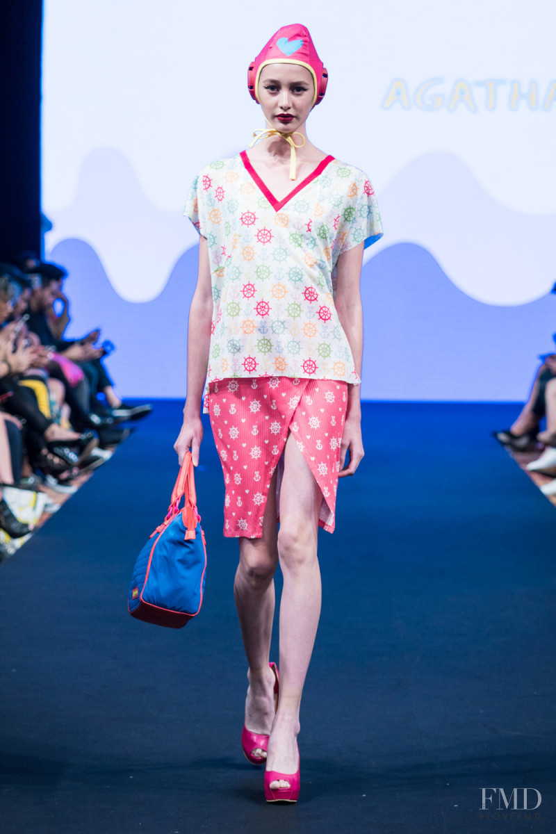 Karime Bribiesca featured in  the Agatha Ruiz de la Prada fashion show for Spring/Summer 2017