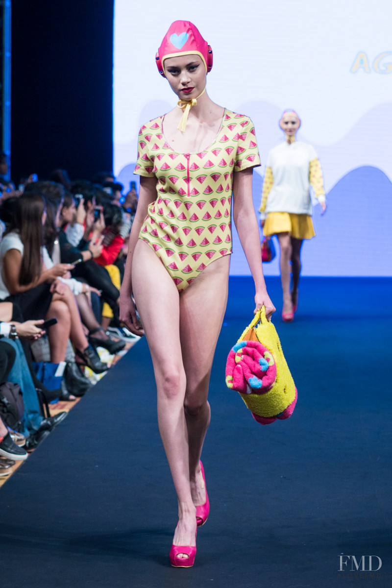 Sofia Duran featured in  the Agatha Ruiz de la Prada fashion show for Spring/Summer 2017