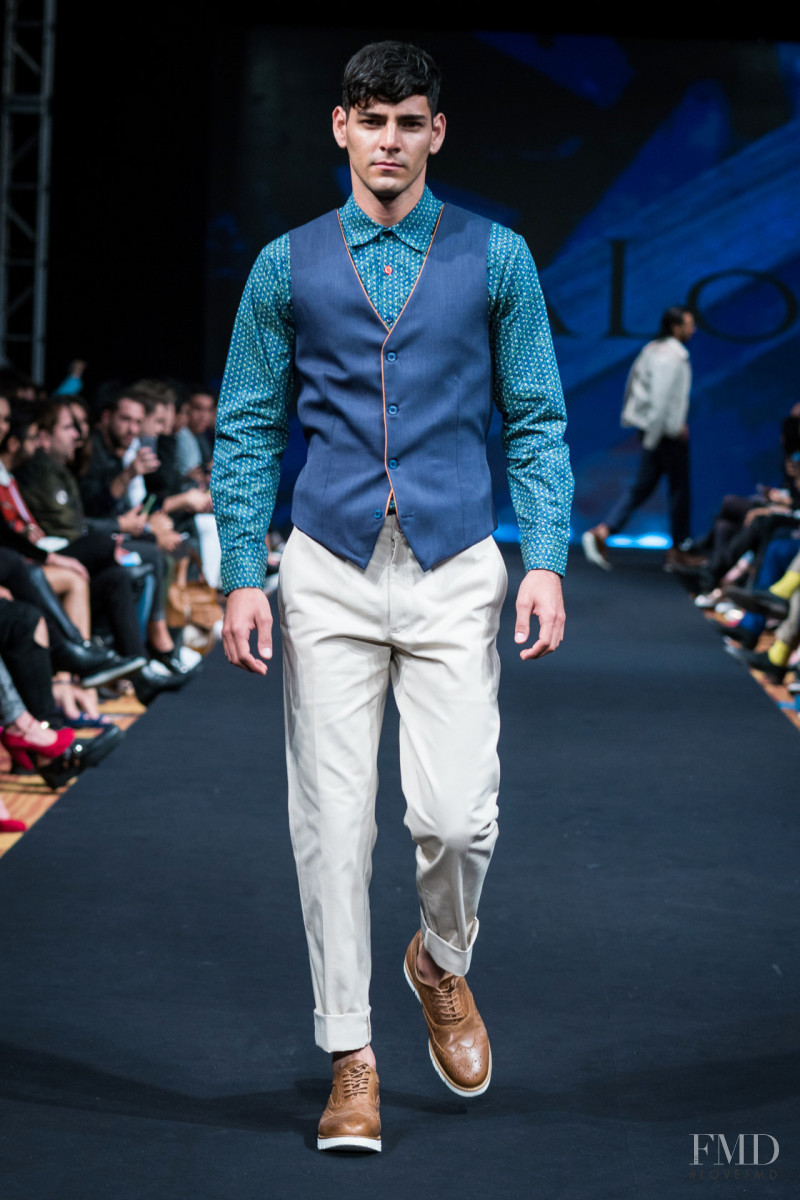 Rafael Sanchez featured in  the Galo Bertin fashion show for Spring/Summer 2017