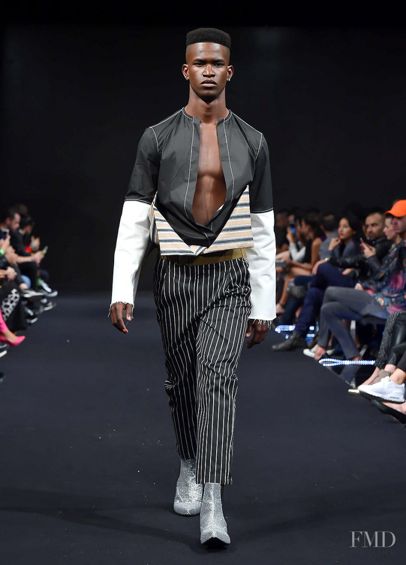 Salomon Diaz featured in  the Mancandy fashion show for Spring/Summer 2017