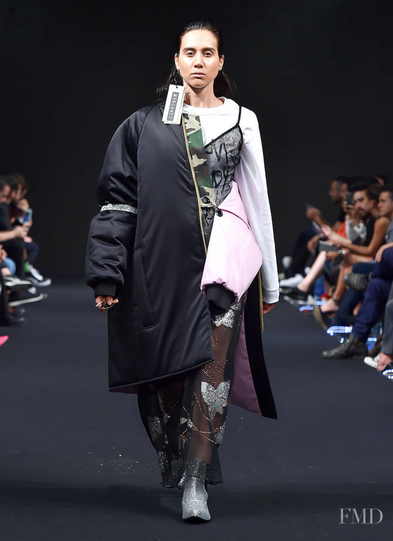 Daniella Valdez featured in  the Mancandy fashion show for Spring/Summer 2017