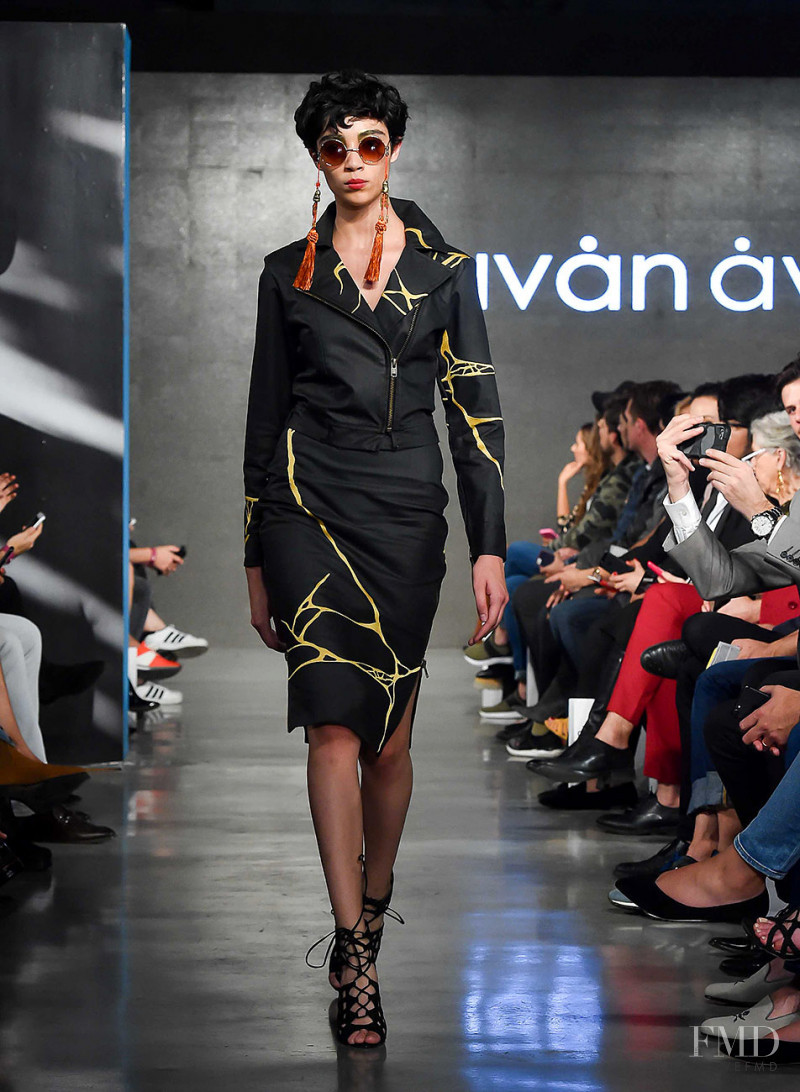 Daniela Dominique featured in  the Ivan Avalos fashion show for Spring/Summer 2017
