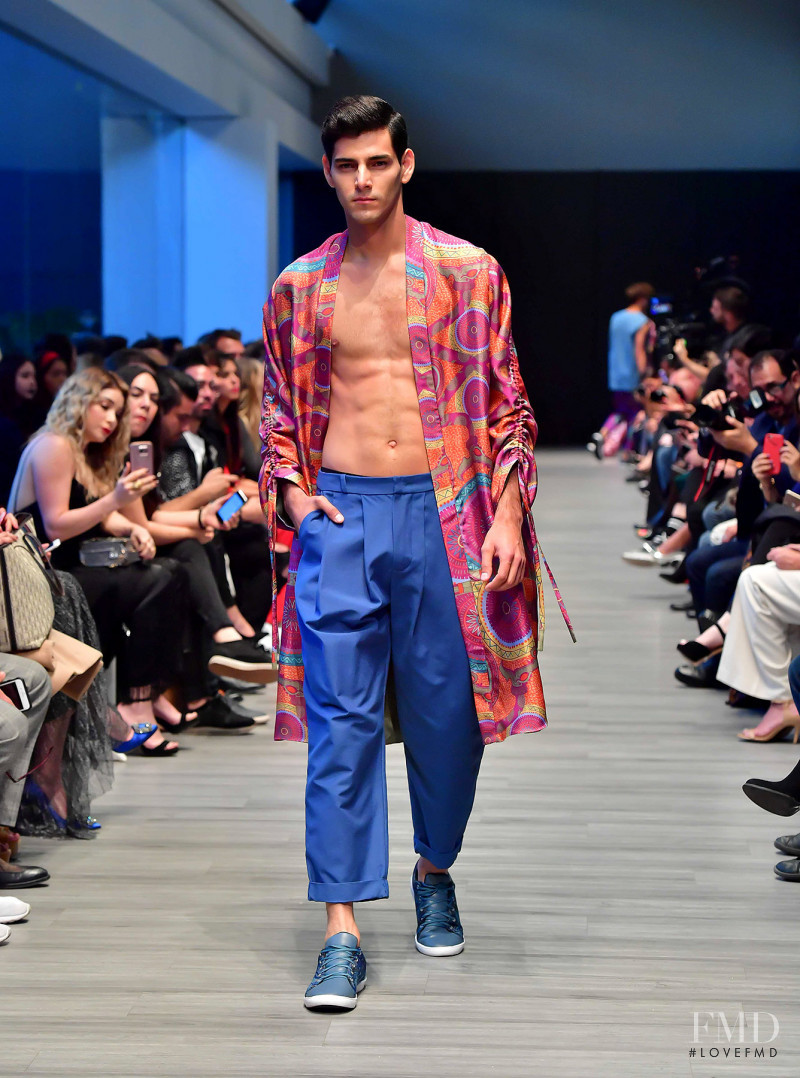 Rafael Sanchez featured in  the Pineda Covalin fashion show for Spring/Summer 2018