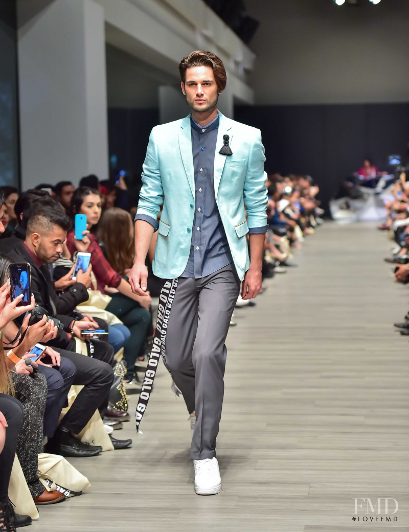 Jonathan Valdez featured in  the Galo Bertin fashion show for Spring/Summer 2018