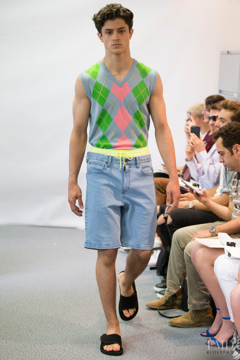 Cyrus Amini featured in  the Lucien Pellat Finet fashion show for Spring/Summer 2018