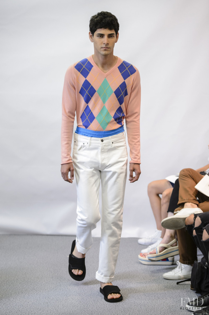 Rafael Sanchez featured in  the Lucien Pellat Finet fashion show for Spring/Summer 2018