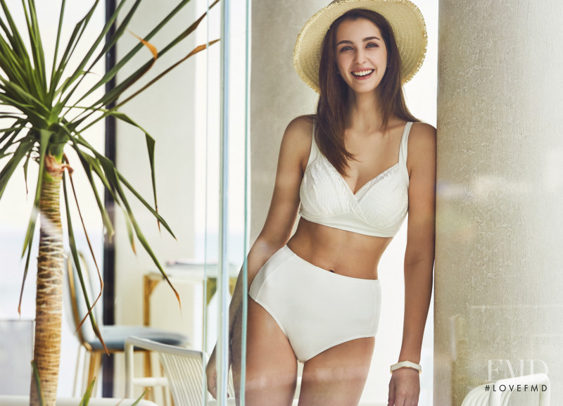 Marina Bondarko featured in  the Elle Swimwear catalogue for Spring/Summer 2020
