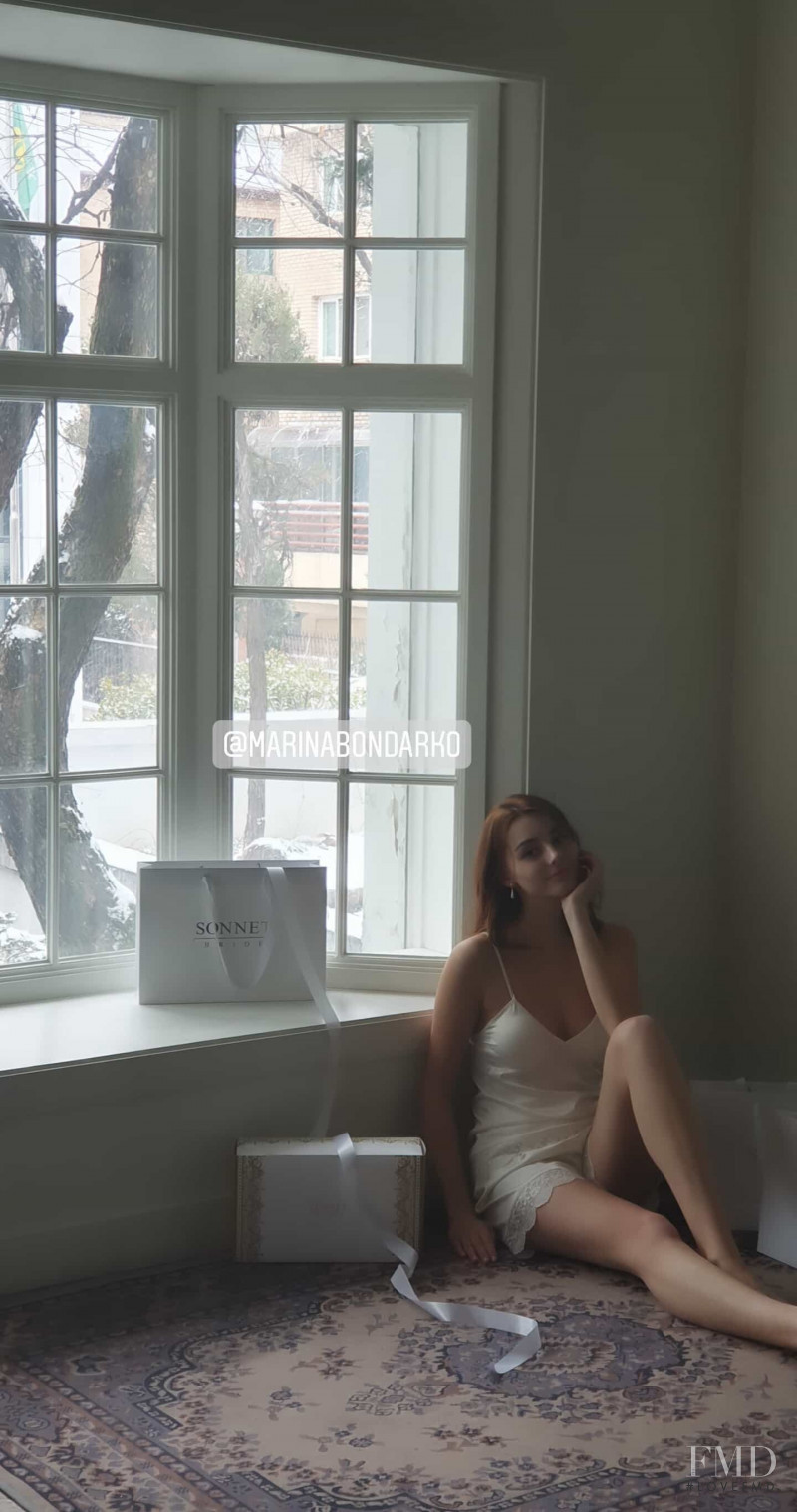 Marina Bondarko featured in  the Sonnet Bride lookbook for Spring/Summer 2020