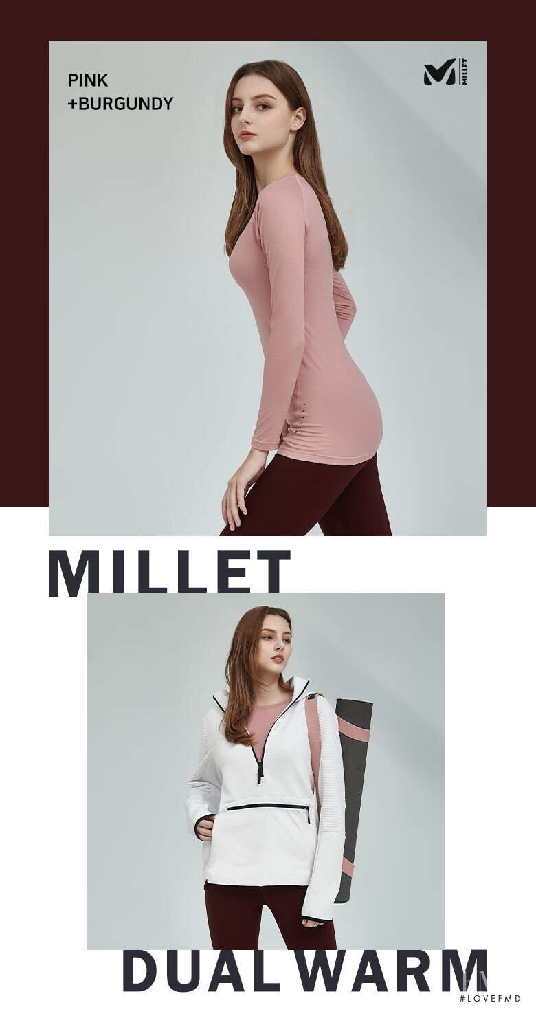 Marina Bondarko featured in  the Millet lookbook for Spring/Summer 2020