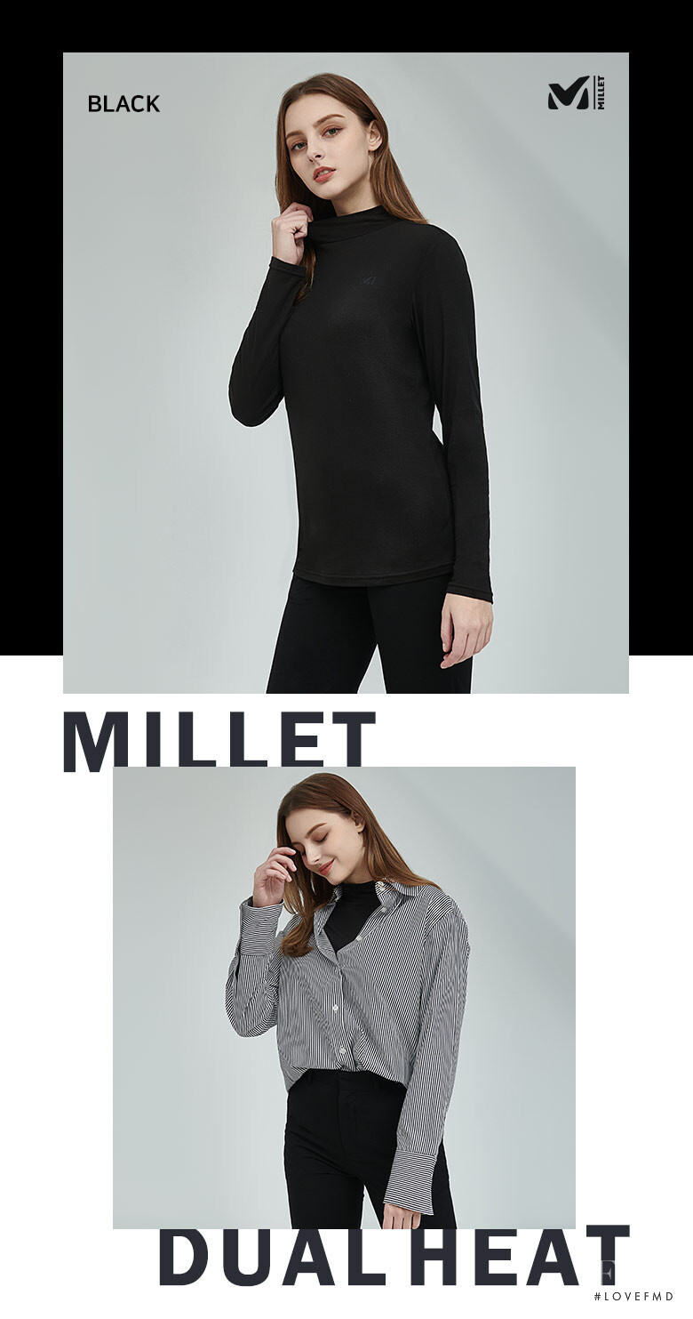 Marina Bondarko featured in  the Millet lookbook for Spring/Summer 2020