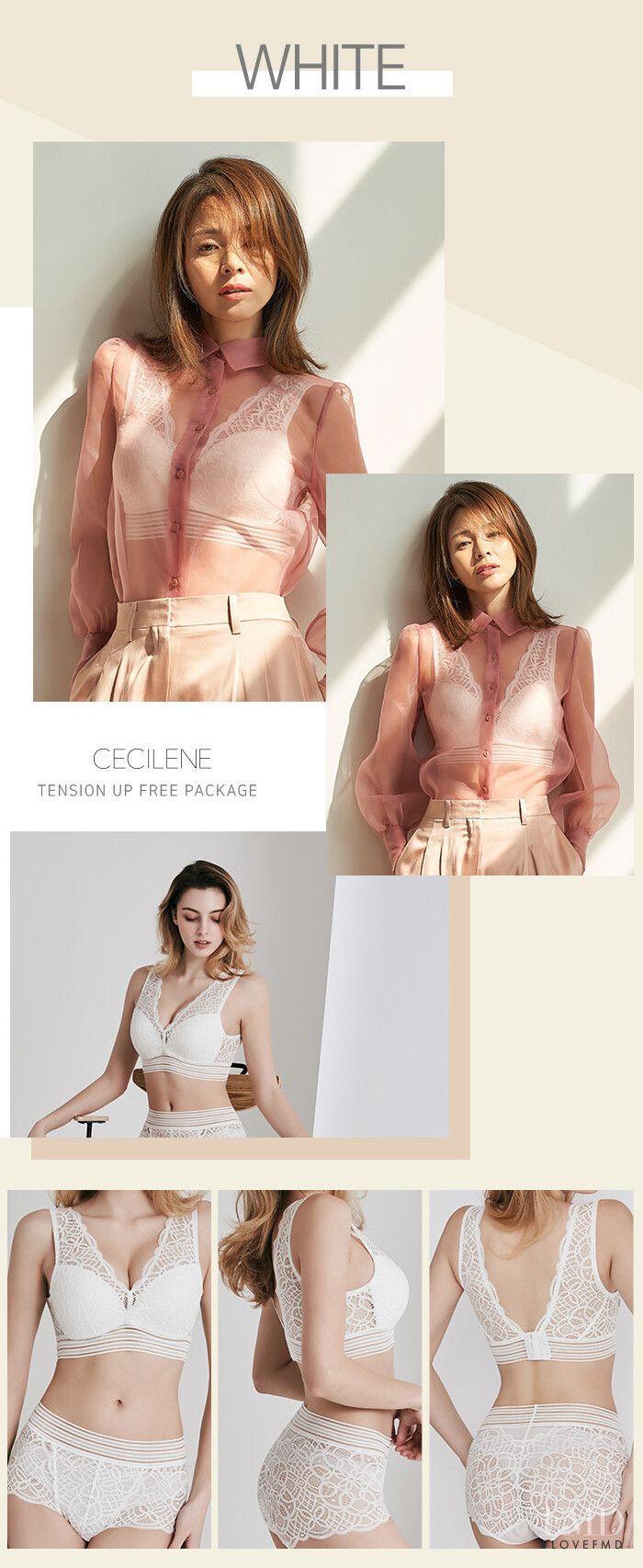 Marina Bondarko featured in  the Cecilene lookbook for Spring/Summer 2019