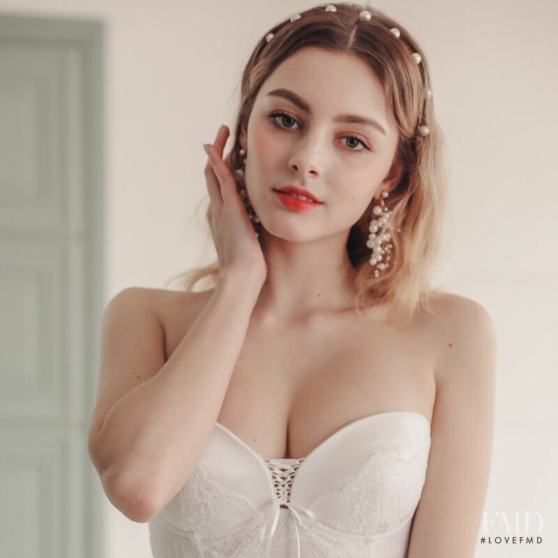 Marina Bondarko featured in  the Sonnet Bride lookbook for Summer 2019