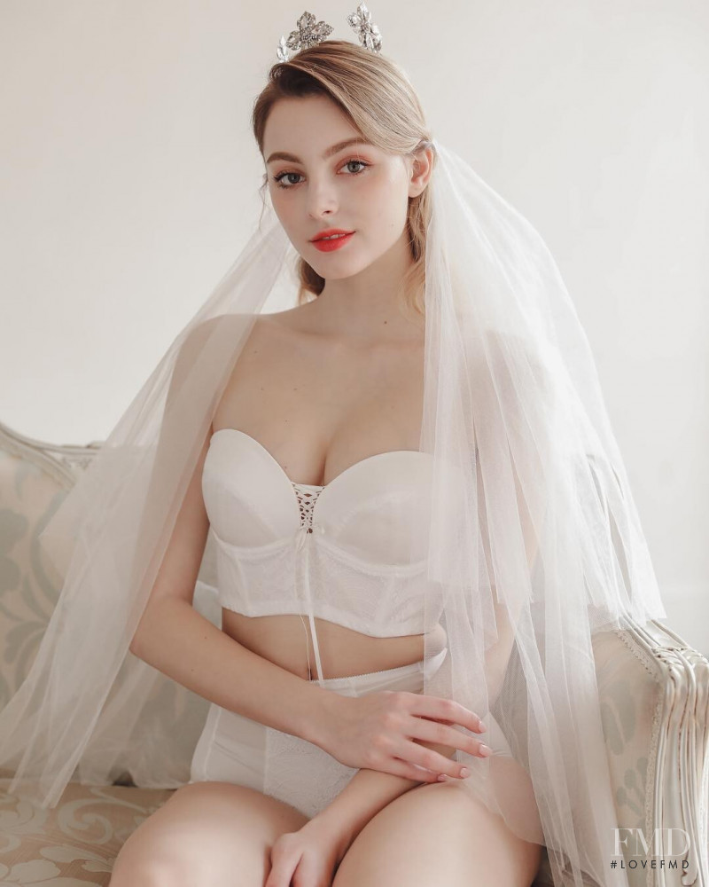 Marina Bondarko featured in  the Sonnet Bride lookbook for Summer 2019