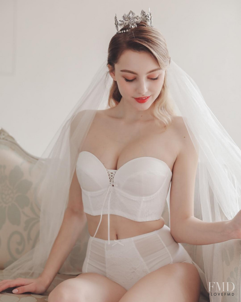 Marina Bondarko featured in  the Sonnet Bride lookbook for Summer 2019