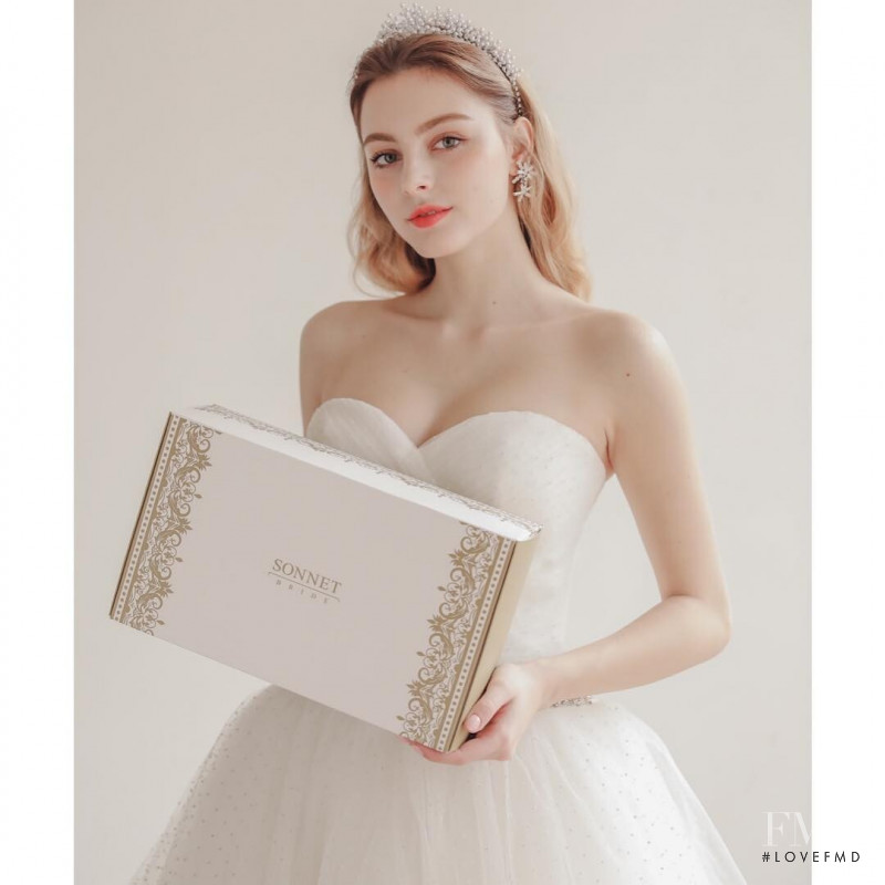 Marina Bondarko featured in  the Sonnet Bride lookbook for Summer 2019