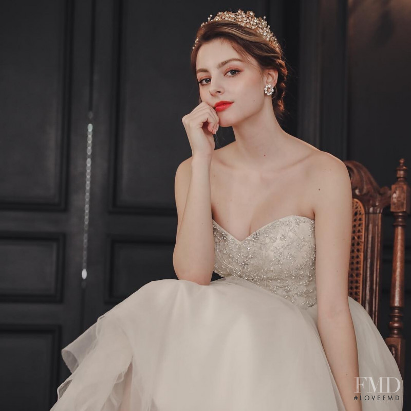 Marina Bondarko featured in  the Sonnet Bride lookbook for Summer 2019