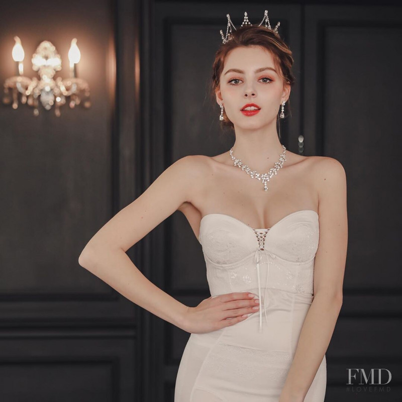 Marina Bondarko featured in  the Sonnet Bride lookbook for Summer 2019