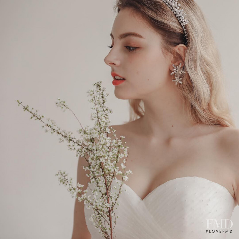 Marina Bondarko featured in  the Sonnet Bride lookbook for Summer 2019