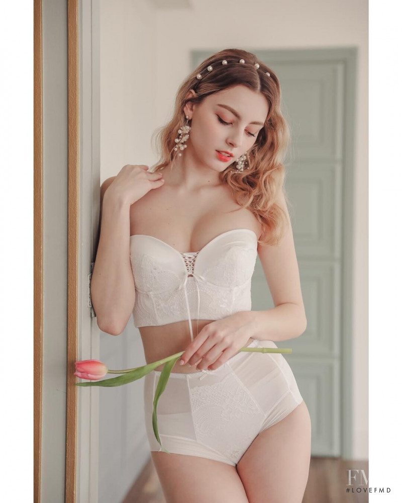 Marina Bondarko featured in  the Sonnet Bride lookbook for Summer 2019