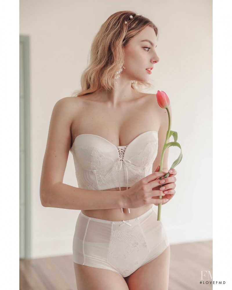 Marina Bondarko featured in  the Sonnet Bride lookbook for Summer 2019