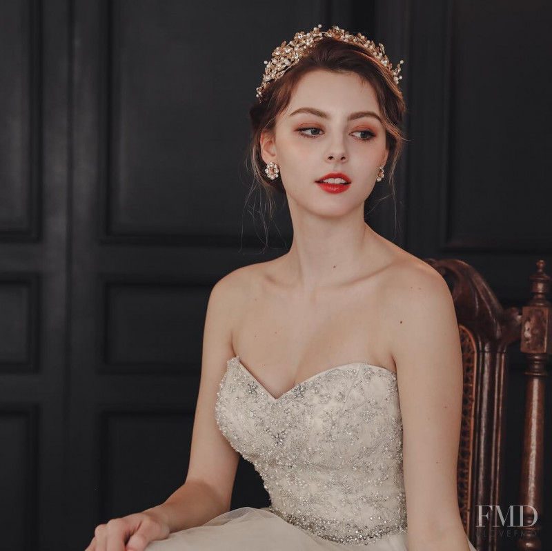 Marina Bondarko featured in  the Sonnet Bride lookbook for Summer 2019