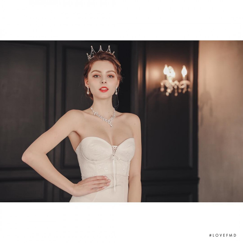 Marina Bondarko featured in  the Sonnet Bride lookbook for Summer 2019