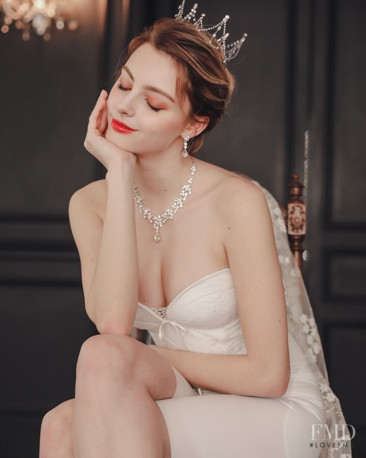 Marina Bondarko featured in  the Sonnet Bride lookbook for Summer 2019