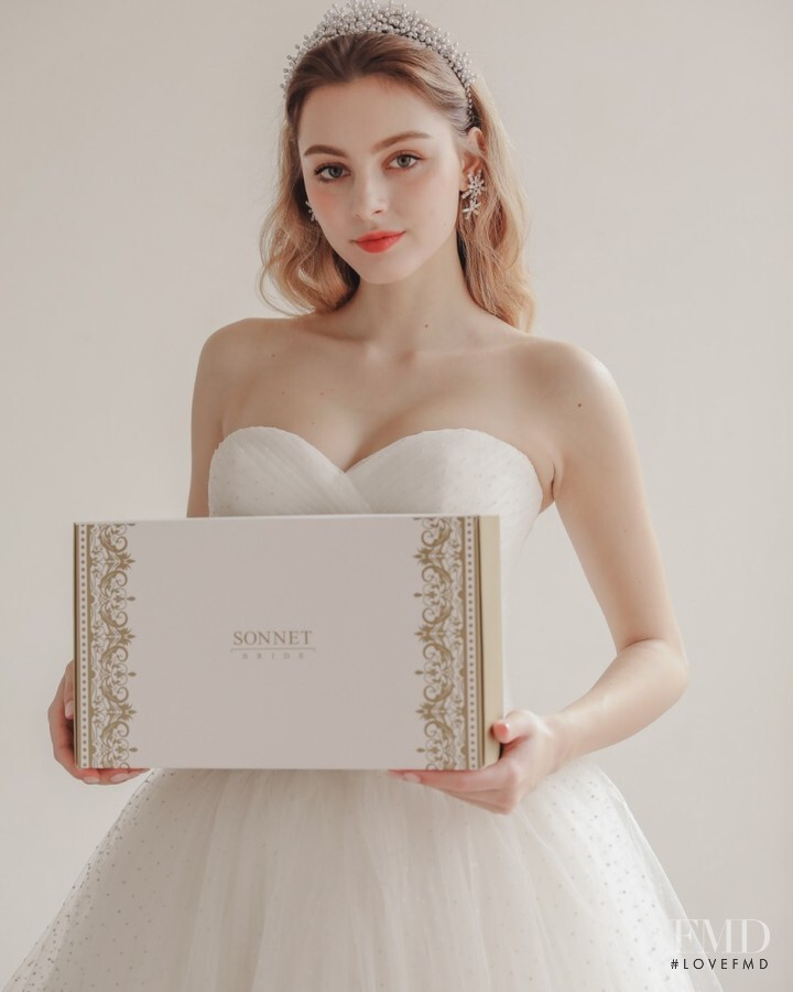 Marina Bondarko featured in  the Sonnet Bride lookbook for Summer 2019