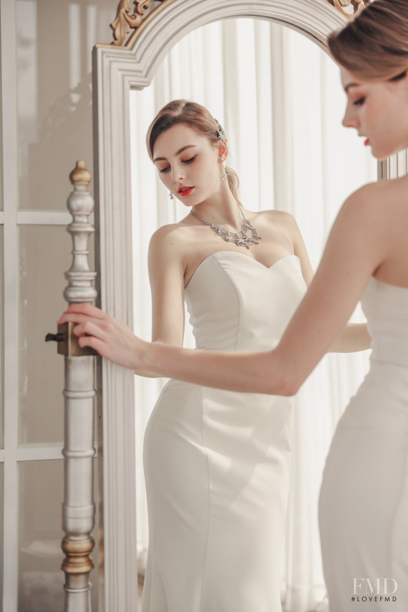 Marina Bondarko featured in  the Sonnet Bride lookbook for Summer 2019