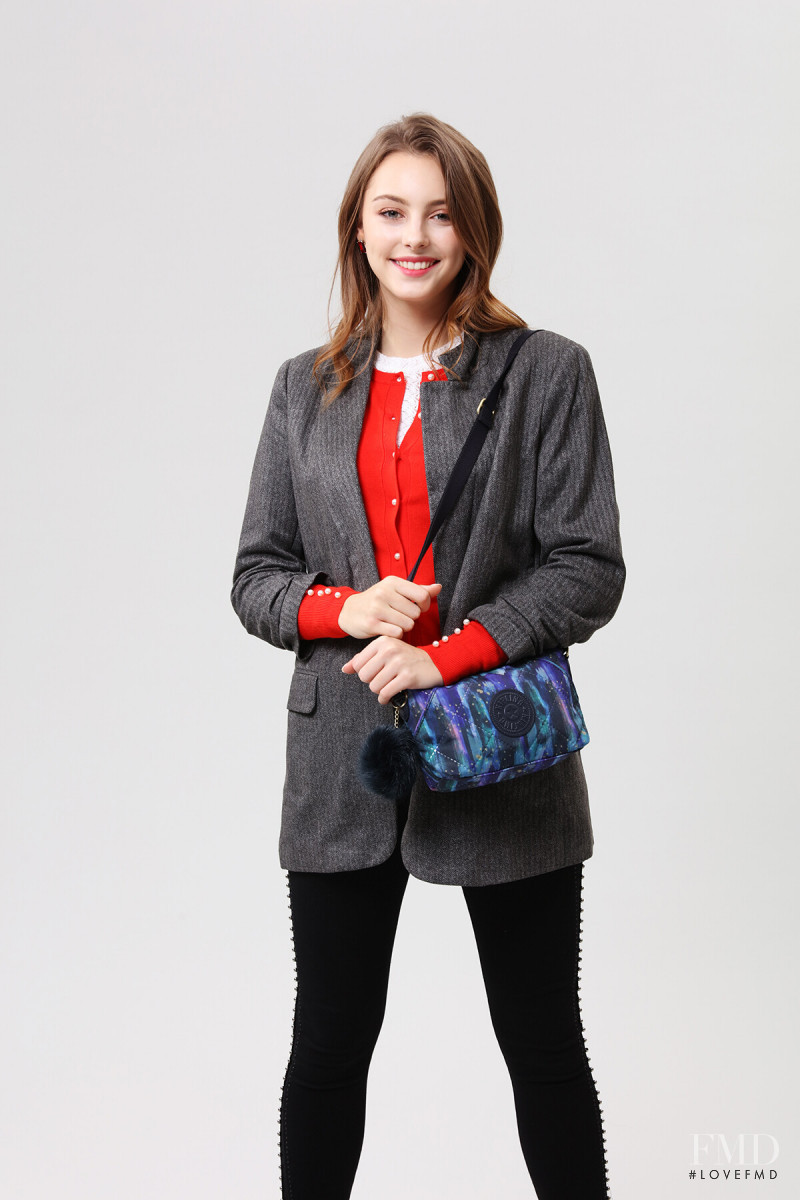 Marina Bondarko featured in  the Kipling catalogue for Summer 2019