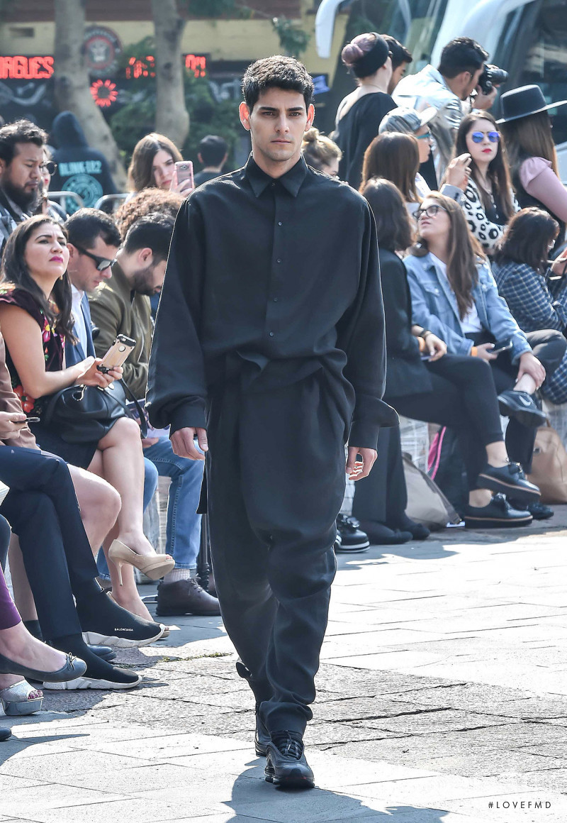 Rafael Sanchez featured in  the Julia Y Renata fashion show for Autumn/Winter 2018