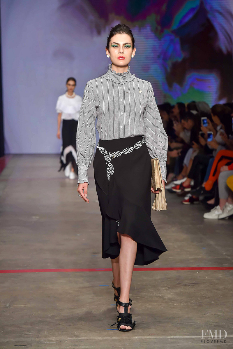 Alejandra Aceves featured in  the Lydia Lavin fashion show for Autumn/Winter 2018