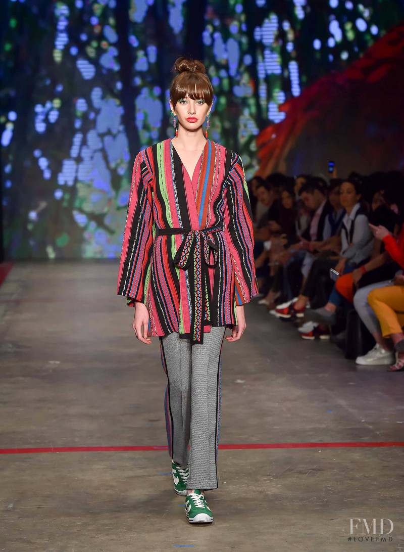 Karime Bribiesca featured in  the Lydia Lavin fashion show for Autumn/Winter 2018
