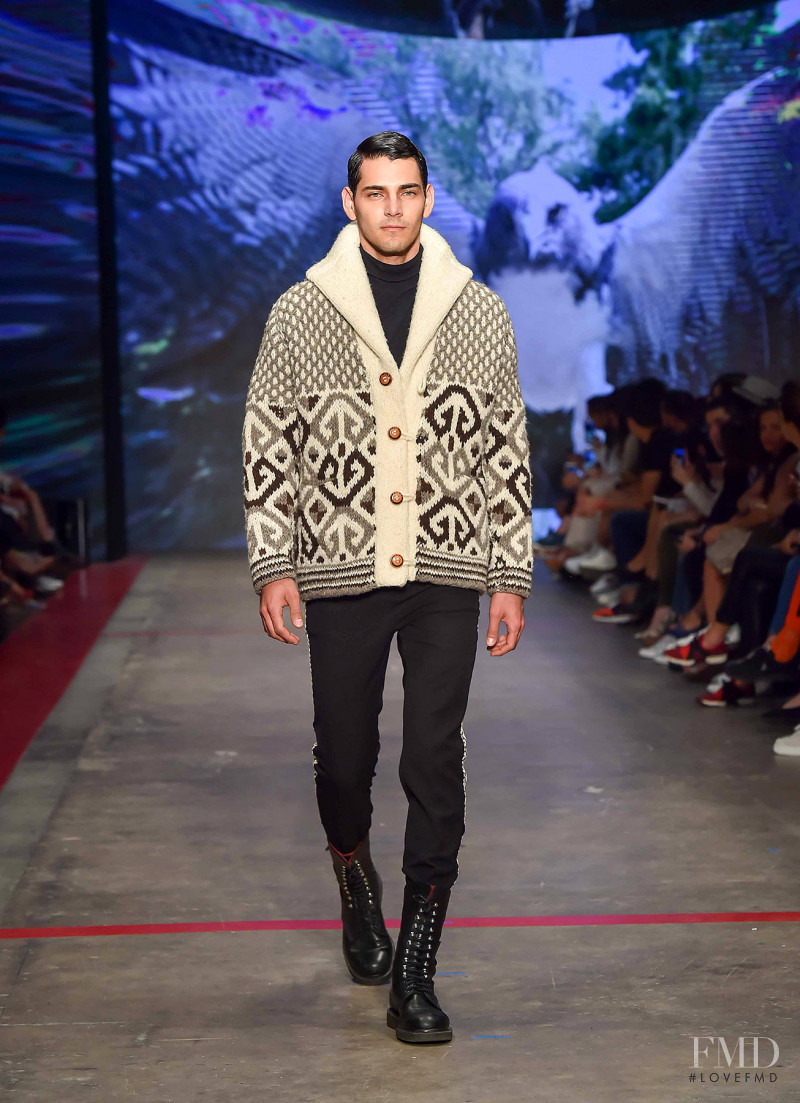 Rafael Sanchez featured in  the Lydia Lavin fashion show for Autumn/Winter 2018