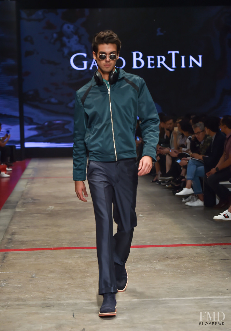 Luis Zermeño featured in  the Galo Bertin fashion show for Autumn/Winter 2018