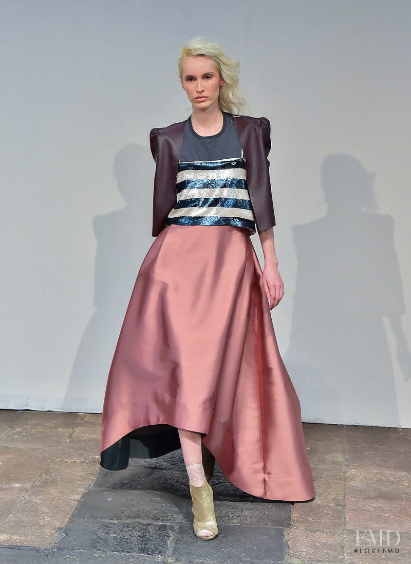 Karina Villa featured in  the Sandra Weil fashion show for Autumn/Winter 2017