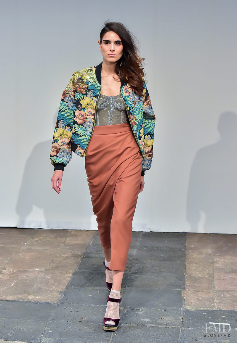 Alejandra Infante featured in  the Sandra Weil fashion show for Autumn/Winter 2017