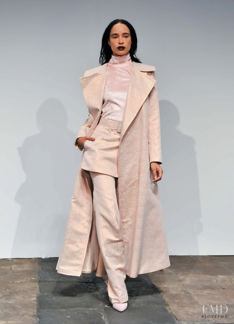 Brandi Quiñones featured in  the Alfredo Martinez fashion show for Autumn/Winter 2017