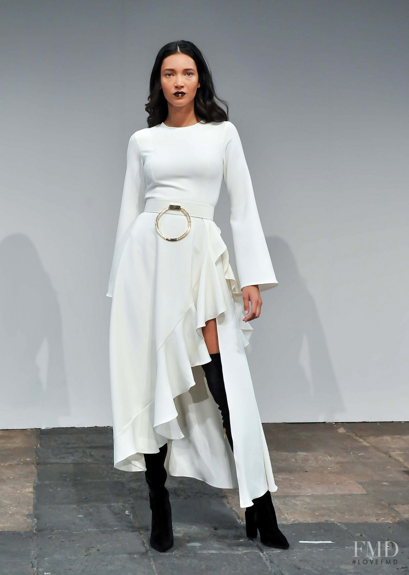 Daniela de Jesus featured in  the Alfredo Martinez fashion show for Autumn/Winter 2017