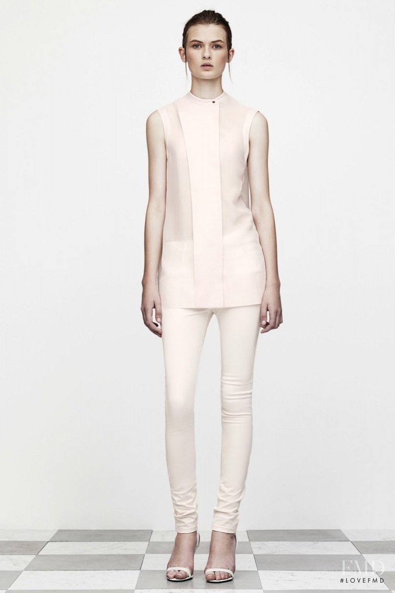 Lara Mullen featured in  the T by Alexander Wang lookbook for Spring 2013