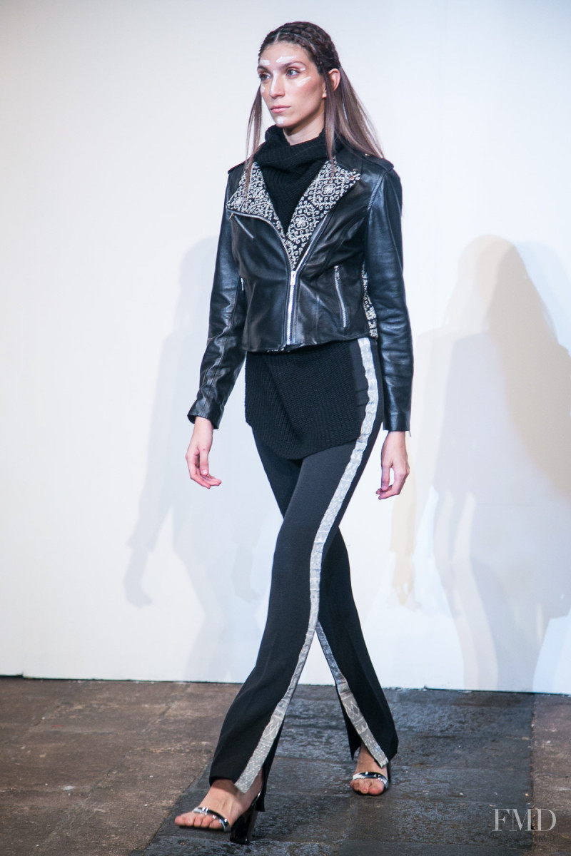 Daniela Gommar featured in  the Lydia Lavin fashion show for Autumn/Winter 2017