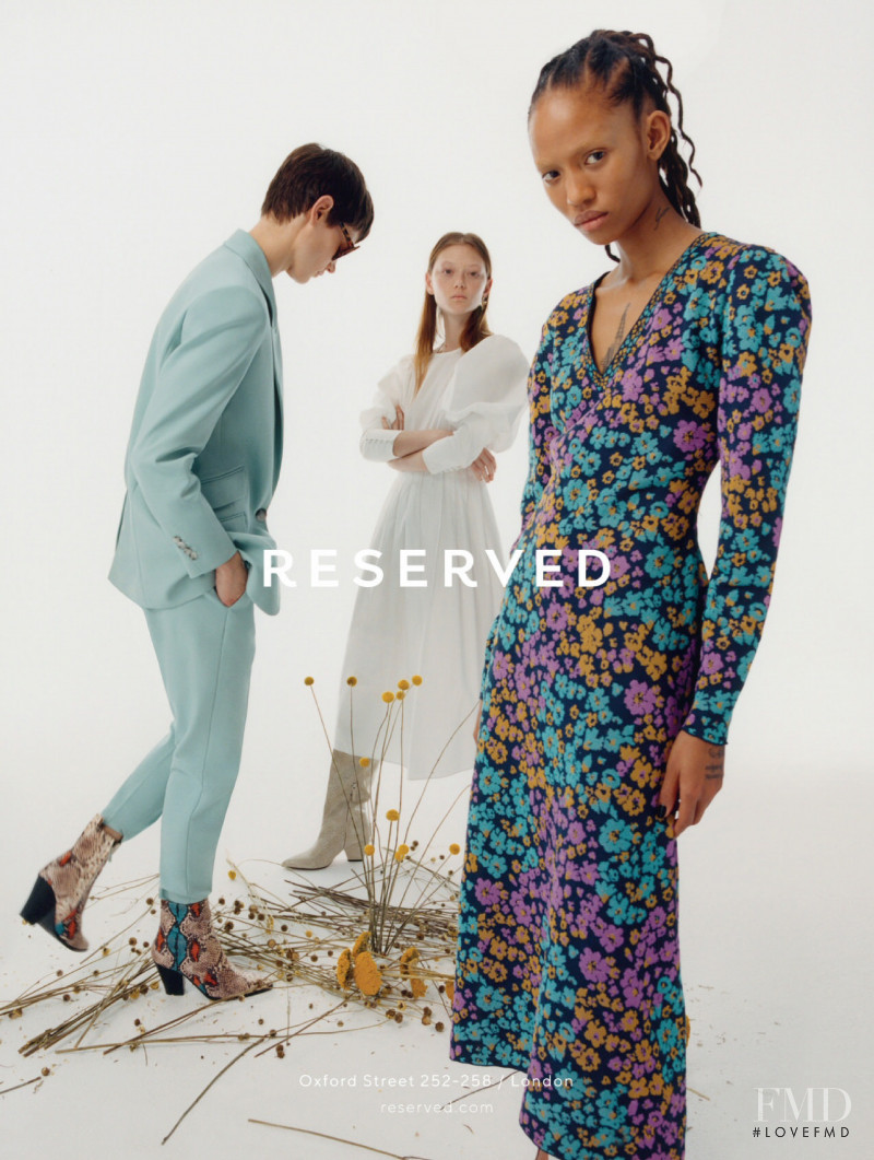 Sara Grace Wallerstedt featured in  the Reserved advertisement for Spring/Summer 2020