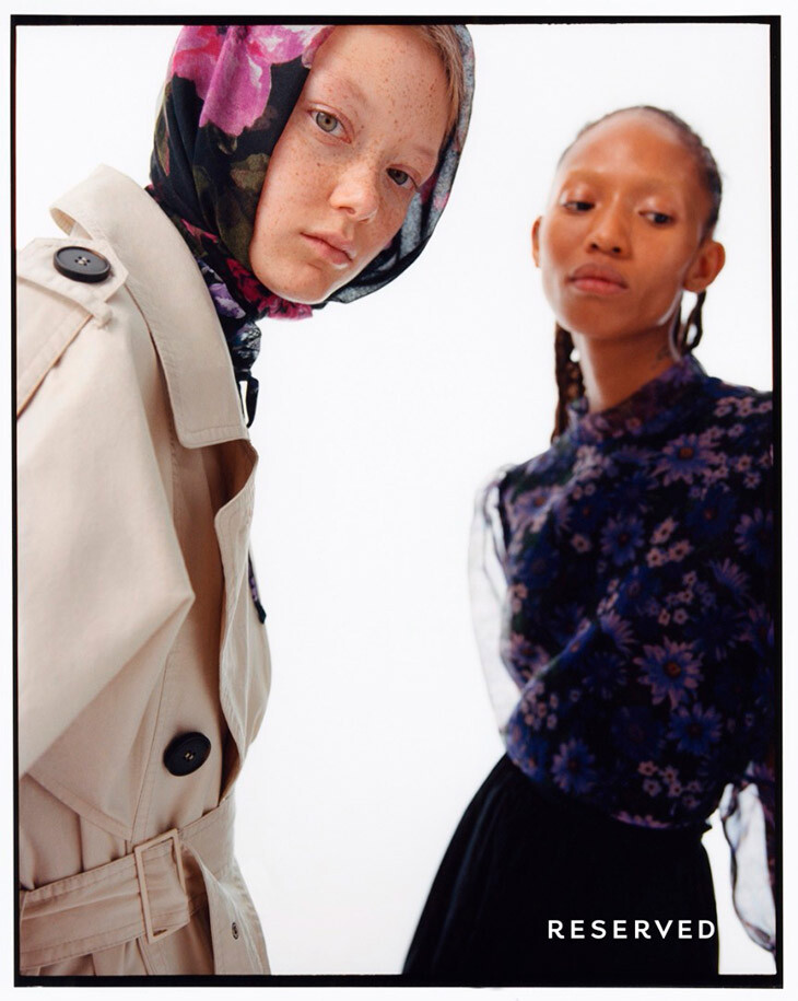 Sara Grace Wallerstedt featured in  the Reserved advertisement for Spring/Summer 2020