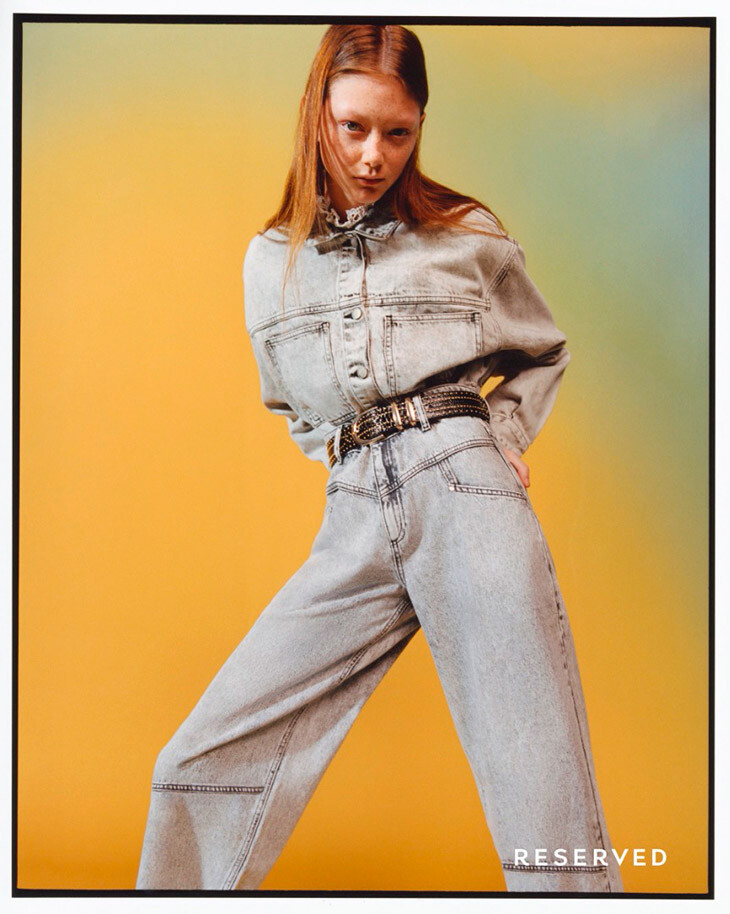 Sara Grace Wallerstedt featured in  the Reserved advertisement for Spring/Summer 2020