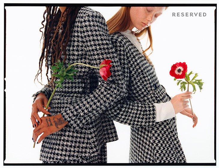 Sara Grace Wallerstedt featured in  the Reserved advertisement for Spring/Summer 2020