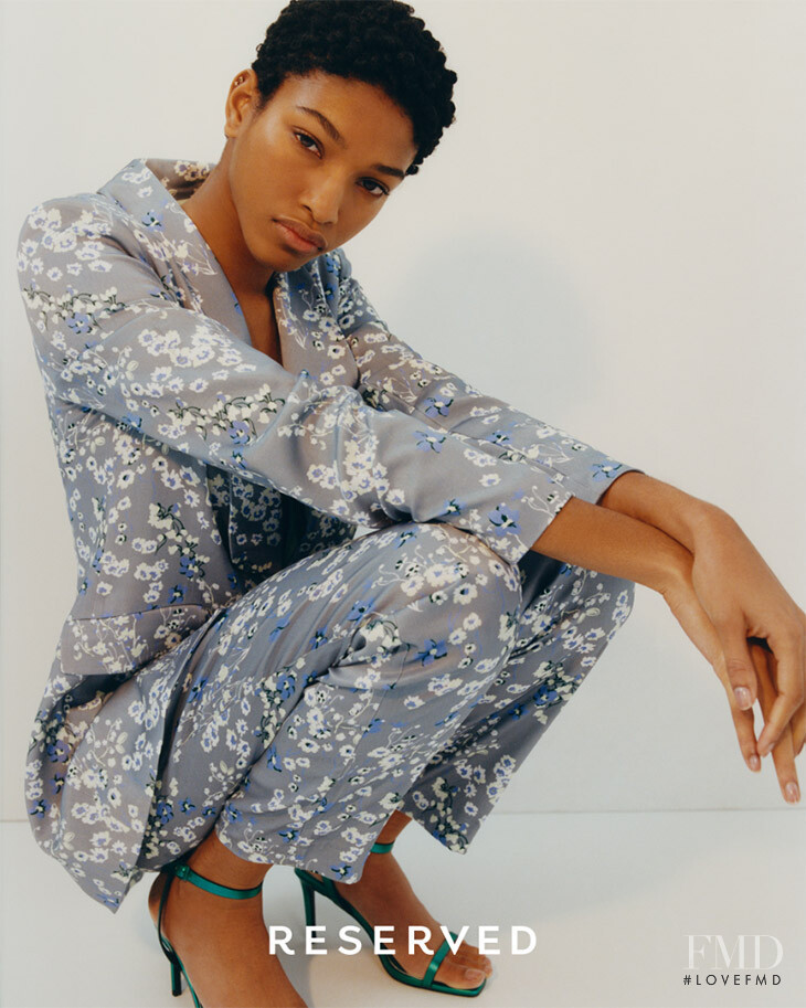 Naomi Chin Wing featured in  the Reserved advertisement for Spring/Summer 2020