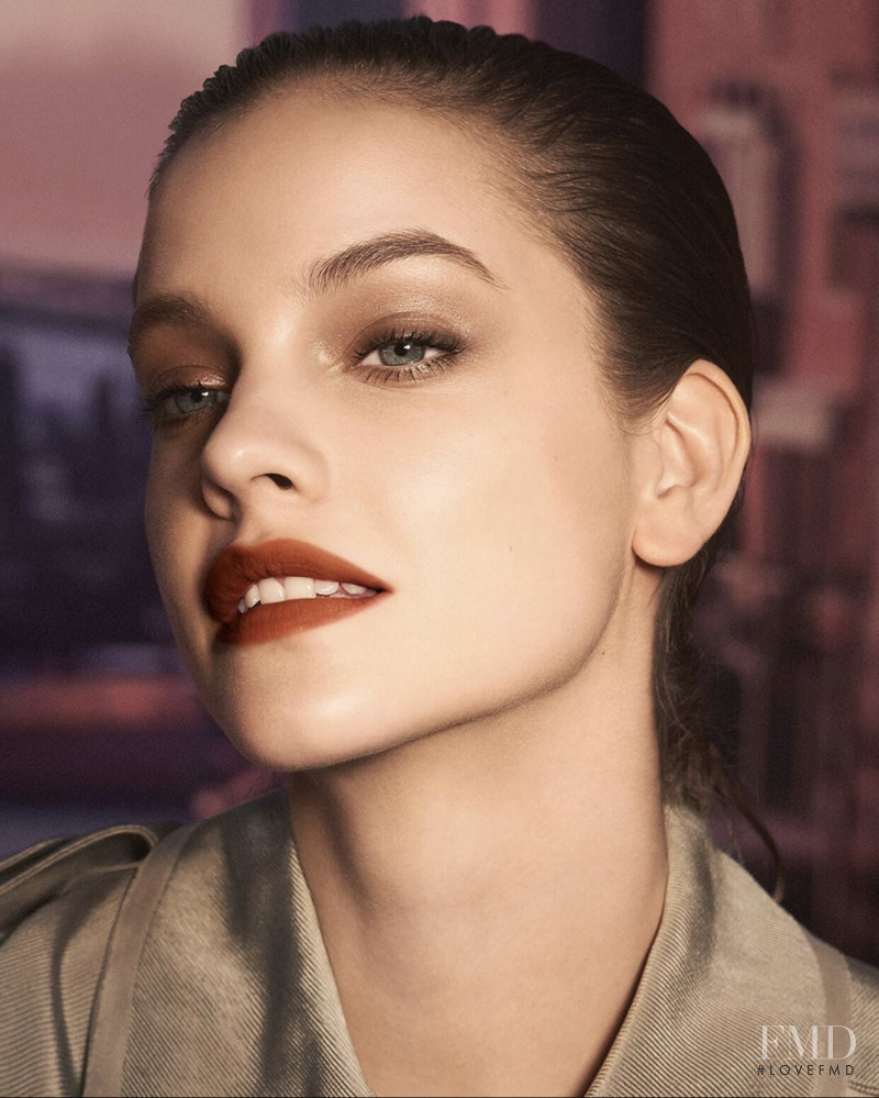 Barbara Palvin featured in  the Armani Beauty advertisement for Spring/Summer 2020