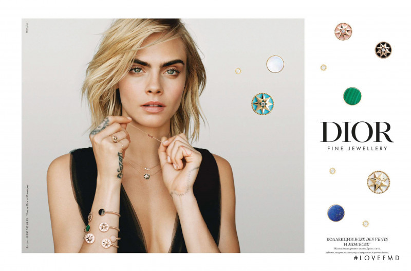 Cara Delevingne featured in  the Dior Fine Jewelery advertisement for Spring/Summer 2020