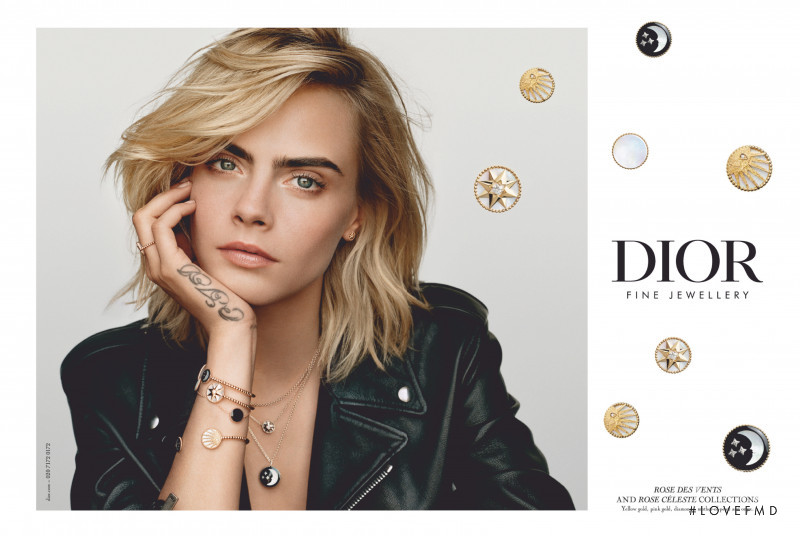 Cara Delevingne featured in  the Dior Fine Jewelery advertisement for Spring/Summer 2020