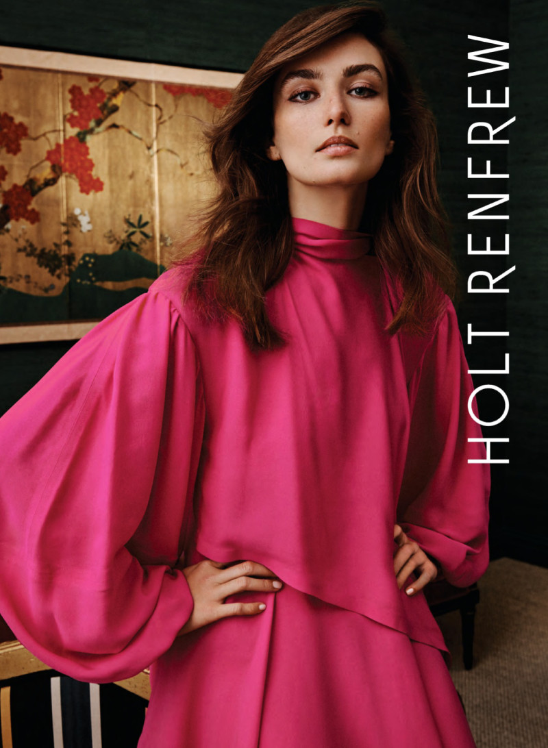 Andreea Diaconu featured in  the Holt Renfrew advertisement for Spring/Summer 2020